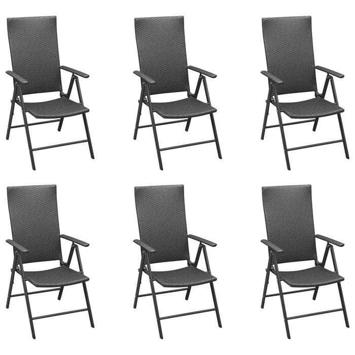 Set mobilier de grădină, 7 piese, negru și maro - WALTI WALTI