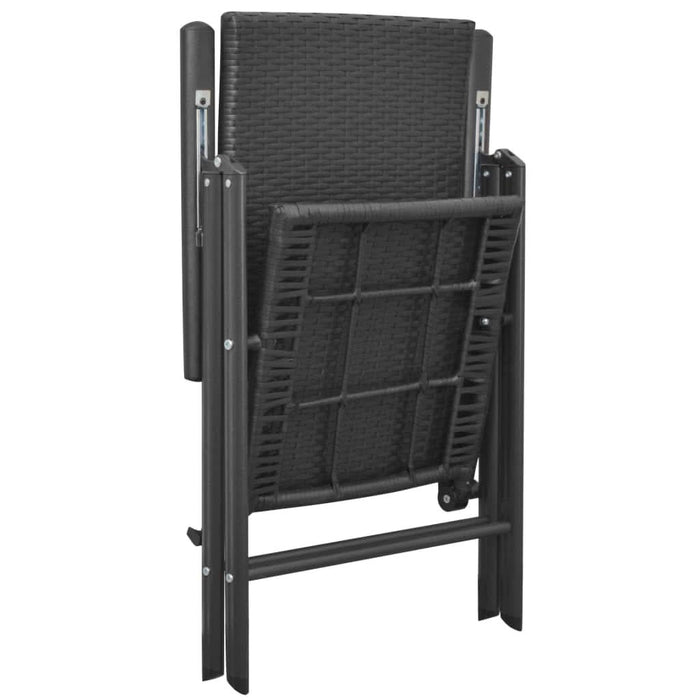 Set mobilier de grădină, 7 piese, negru și maro - WALTI WALTI