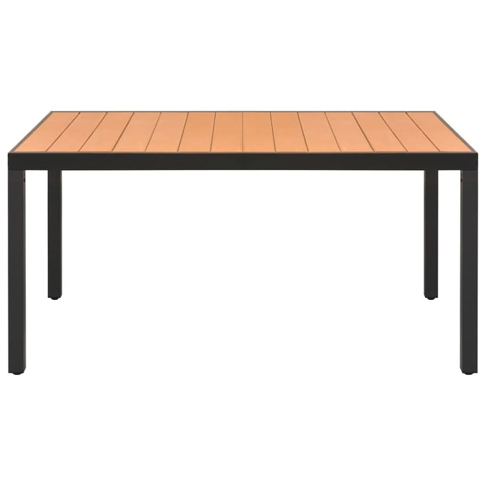 Set mobilier de grădină, 7 piese, negru și maro - WALTI WALTI