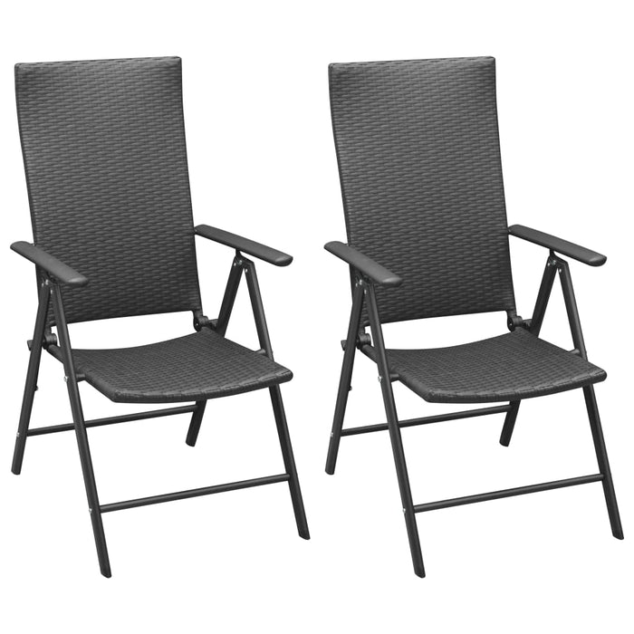 Set mobilier de grădină, 3 piese, negru - WALTI WALTI