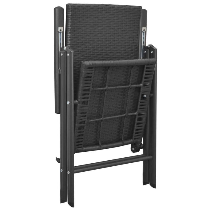 Set mobilier de grădină, 3 piese, negru - WALTI WALTI
