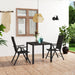 Set mobilier de grădină, 3 piese, negru - WALTI WALTI