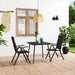 Set mobilier de grădină, 3 piese, negru - WALTI WALTI
