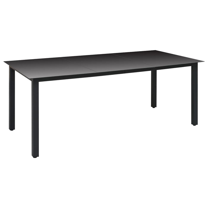 Set mobilier de grădină, 9 piese, negru și maro - WALTI WALTI