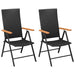 Set mobilier de grădină, 3 piese, negru și maro - WALTI WALTI