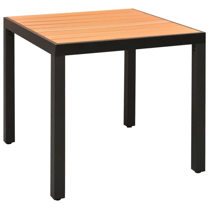 Set de masă pentru grădină, 5 piese, negru și maro - WALTI WALTI