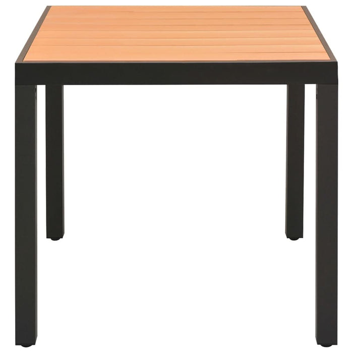 Set de masă pentru grădină, 5 piese, negru și maro - WALTI WALTI
