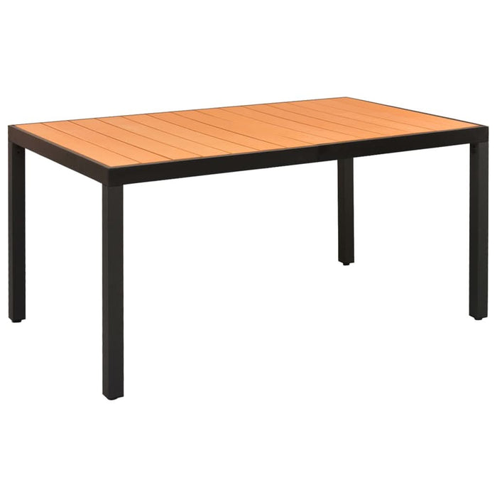 Set mobilier de grădină, 5 piese, negru și maro - WALTI WALTI