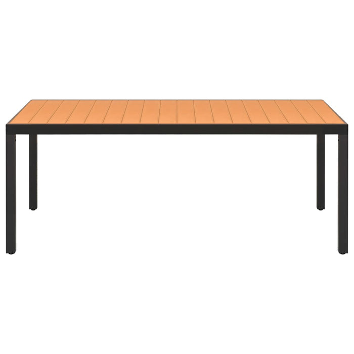 Set mobilier de grădină, 9 piese, negru și maro - WALTI WALTI