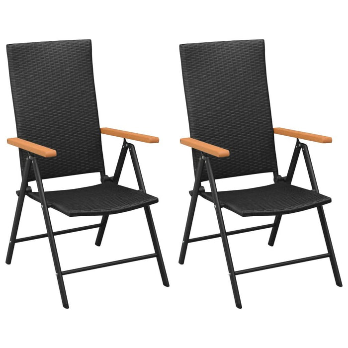 Set mobilier de grădină, 3 piese, negru și maro - WALTI WALTI