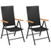 Set mobilier de grădină, 3 piese, negru și maro - WALTI WALTI