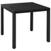 Set mobilier de grădină, 3 piese, negru și maro - WALTI WALTI