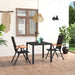 Set mobilier de grădină, 3 piese, negru și maro - WALTI WALTI