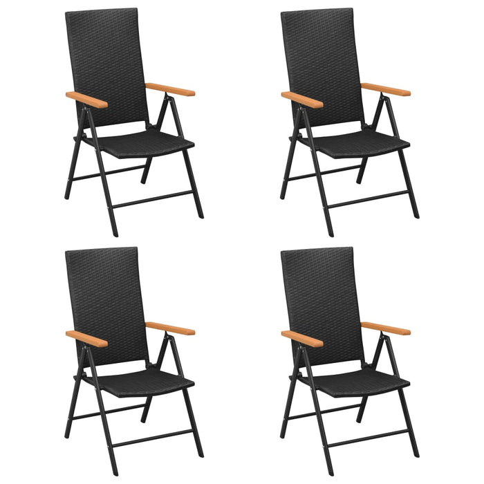 Set mobilier de grădină, 5 piese, negru și maro - WALTI WALTI