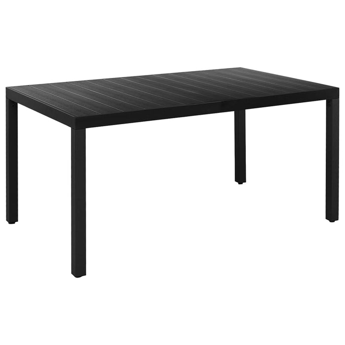 Set de masă pentru grădină, 7 piese, negru și maro - WALTI WALTI