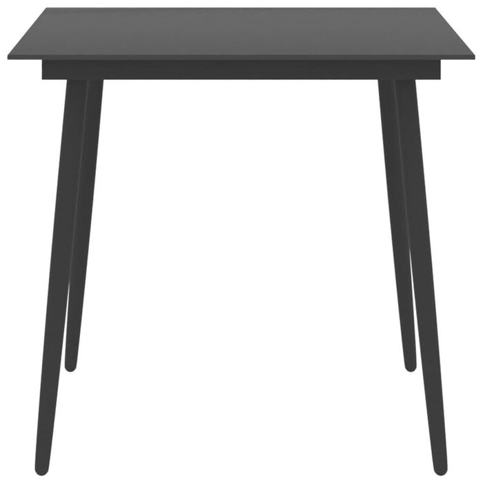 Set mobilier de grădină, 3 piese, negru și maro - WALTI WALTI