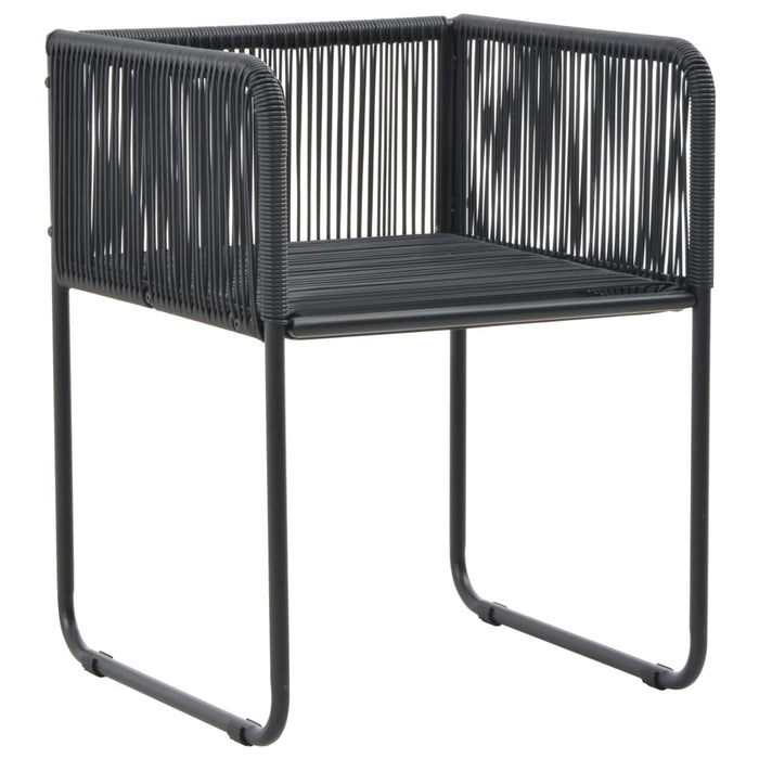 Set mobilier de grădină, 7 piese, negru, ratan PVC - WALTI WALTI