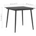 Set masă de grădină, 3 piese, negru, ratan PVC - WALTI WALTI