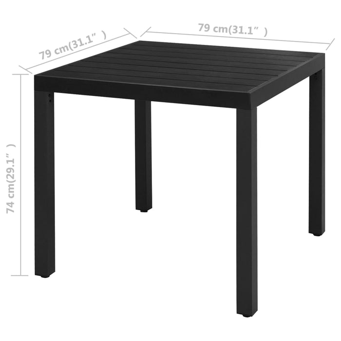 Set mobilier de grădină, 3 piese, negru, ratan PVC - WALTI WALTI