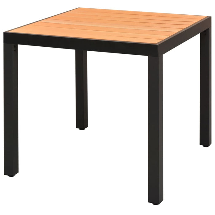 Set mobilier de grădină, 5 piese, negru și maro, ratan PVC WALTI