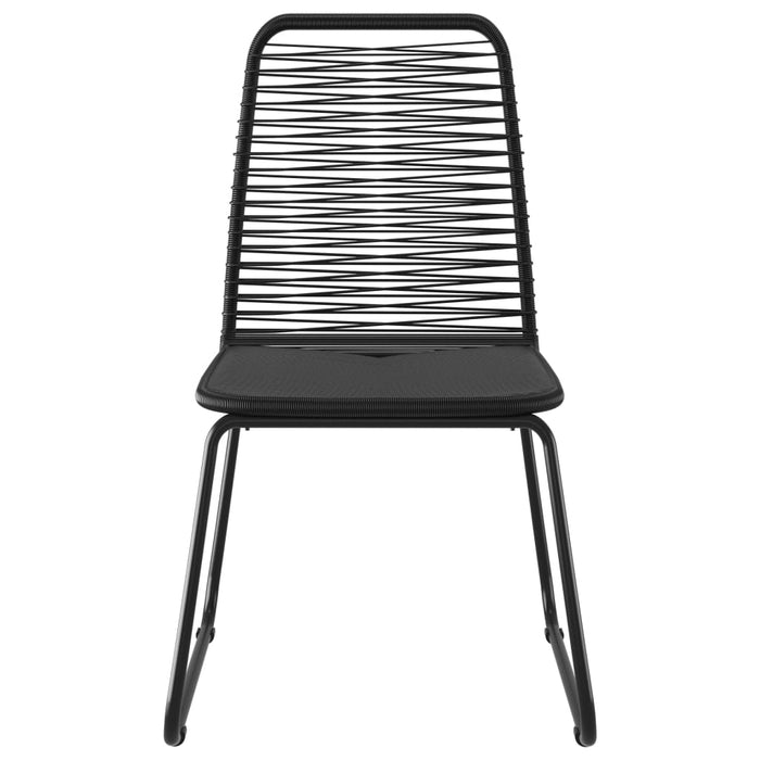 Set mobilier de grădină, 9 piese, negru și maro, ratan PVC - WALTI WALTI