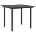 Set mobilier de grădină, 5 piese, negru, ratan PVC - WALTI WALTI