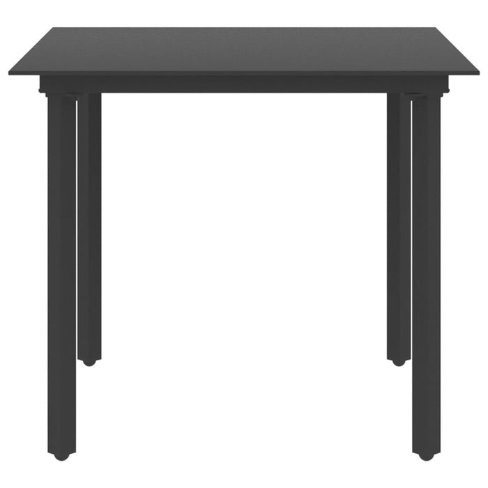 Set mobilier de grădină, 5 piese, negru, ratan PVC - WALTI WALTI