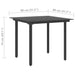Set mobilier de grădină, 5 piese, negru, ratan PVC - WALTI WALTI