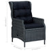 Set mobilier exterior cu perne, 7 piese, gri închis, poliratan - WALTI WALTI