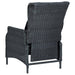 Set mobilier exterior cu perne, 7 piese, gri închis, poliratan - WALTI WALTI