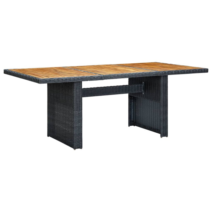 Set mobilier exterior cu perne, 7 piese, gri închis, poliratan - WALTI WALTI