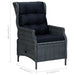 Set mobilier exterior cu perne, 7 piese, gri închis, poliratan - WALTI WALTI