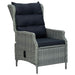 Set mobilier exterior cu perne, 9 piese, gri deschis, poliratan - WALTI WALTI