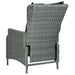 Set mobilier exterior cu perne, 9 piese, gri deschis, poliratan - WALTI WALTI