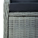 Set mobilier exterior cu perne, 9 piese, gri deschis, poliratan - WALTI WALTI