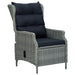 Set mobilier exterior cu perne, 9 piese, gri deschis, poliratan - WALTI WALTI