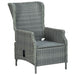 Set mobilier exterior cu perne, 9 piese, gri deschis, poliratan - WALTI WALTI