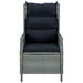 Set mobilier exterior cu perne, 9 piese, gri deschis, poliratan - WALTI WALTI