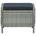 Set mobilier exterior cu perne, 9 piese, gri deschis, poliratan - WALTI WALTI