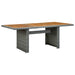 Set mobilier exterior cu perne, 9 piese, gri deschis, poliratan - WALTI WALTI