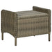 Set mobilier de exterior cu perne, 9 piese, maro, poliratan - WALTI WALTI