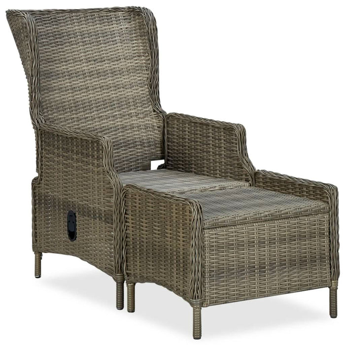 Set mobilier de exterior cu perne, 9 piese, maro, poliratan - WALTI WALTI