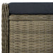 Set mobilier de exterior cu perne, 9 piese, maro, poliratan - WALTI WALTI
