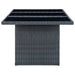 Set mobilier exterior cu perne, 7 piese, gri închis, poliratan - WALTI WALTI