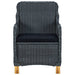 Set mobilier exterior cu perne, 7 piese, gri închis, poliratan - WALTI WALTI