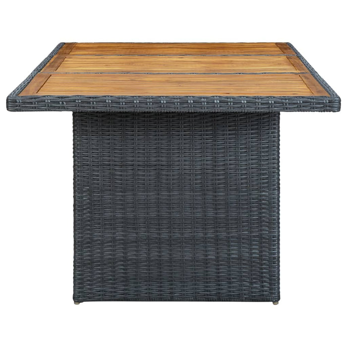 Set mobilier exterior cu perne, 7 piese, gri închis, poliratan - WALTI WALTI