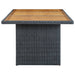 Set mobilier exterior cu perne, 7 piese, gri închis, poliratan - WALTI WALTI
