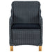 Set mobilier exterior cu perne, 7 piese, gri închis, poliratan - WALTI WALTI