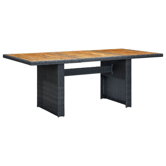 Set mobilier exterior cu perne, 9 piese, gri închis, poliratan - WALTI WALTI