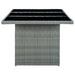Set mobilier de exterior cu perne,7 piese,gri deschis,poliratan - WALTI WALTI